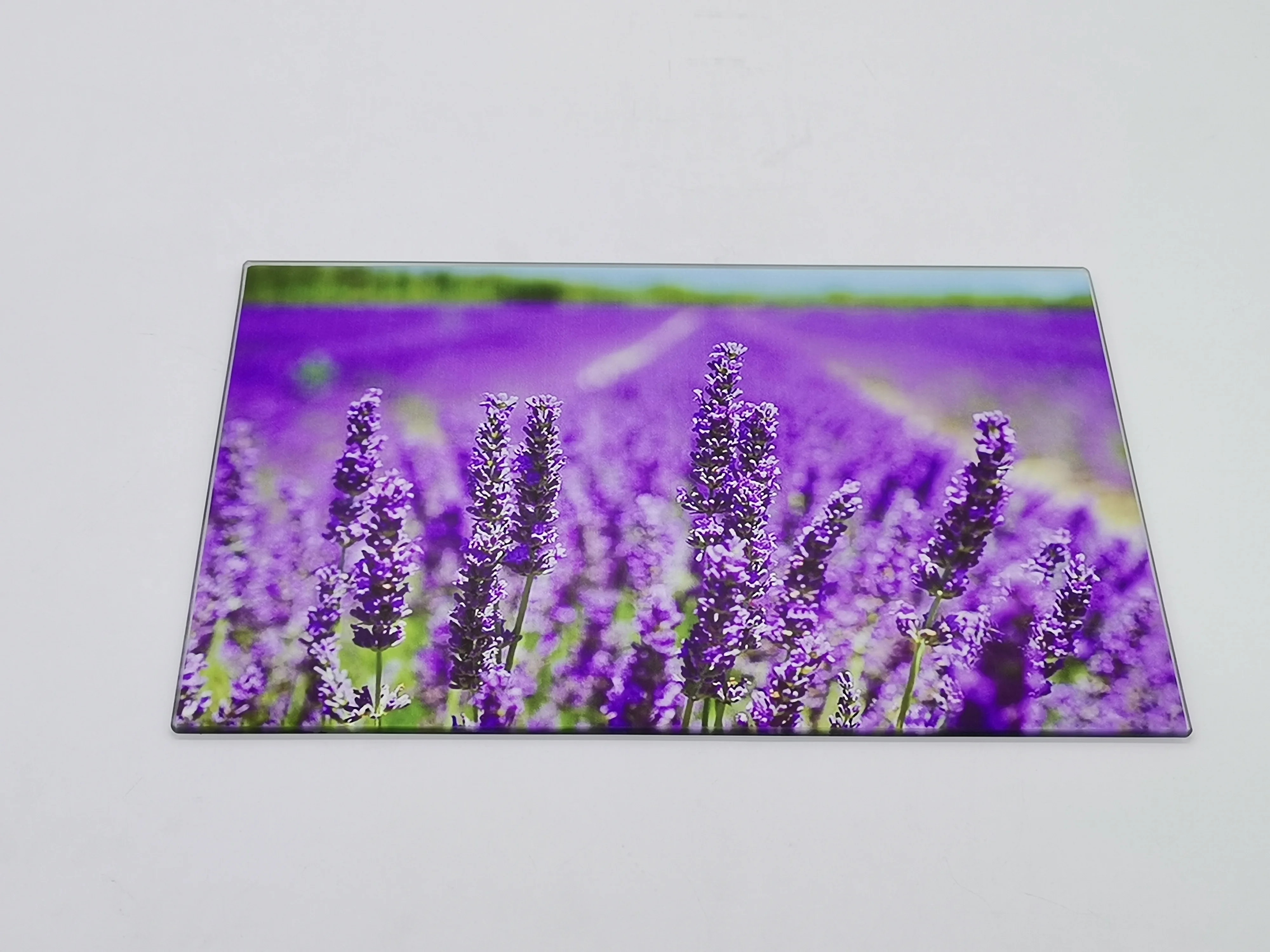 Recent popular and  Hot Sale Sublimation Blank Tempered Glass Cutting Chopping Board With Tray