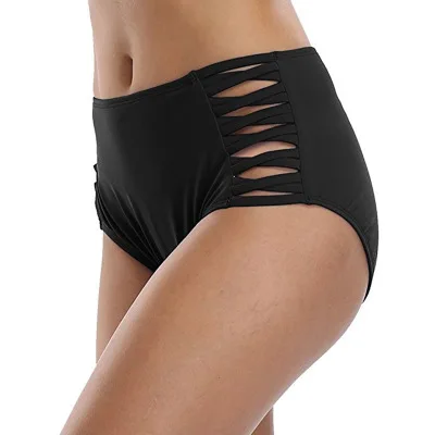 2020 New Hot Selling Sexy High Waist  Hollow Multicolor Female Swimming Pants