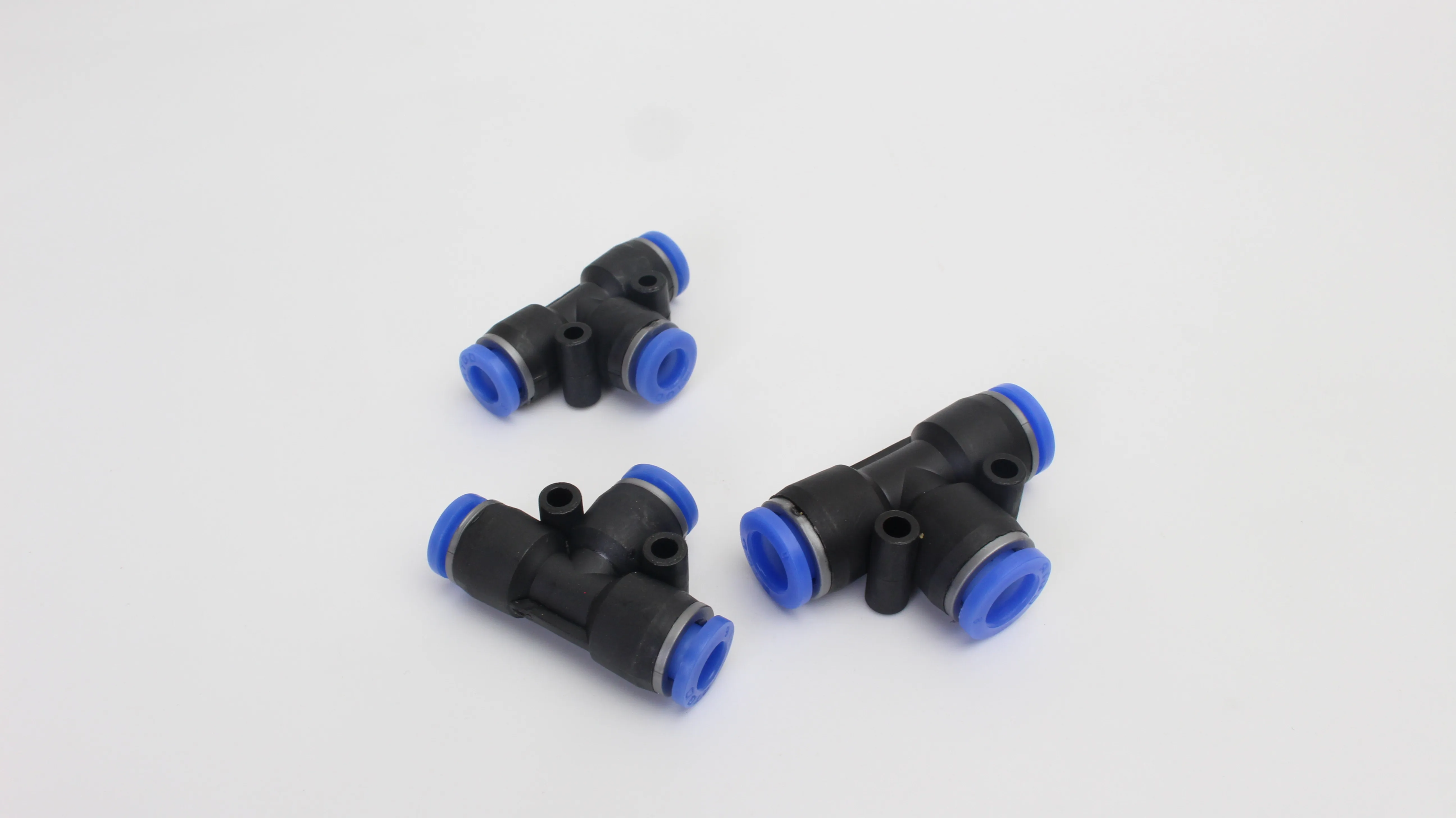 Pneumatic 3 way hose connector T Sharp Quick Connectors PE Series Pneumatic Fittings Air Hose Connectors