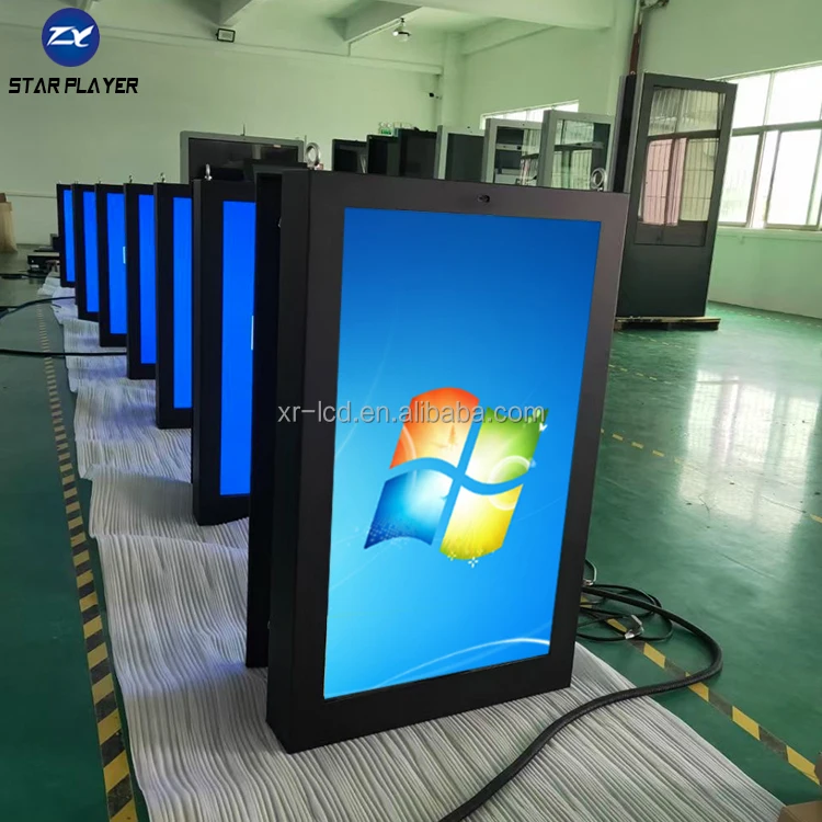 32 43 55 65 75 86 98 100 inch wall mounted outdoor digital signage   android 3G 4G WIFI lcd signage advertising tv outfoor