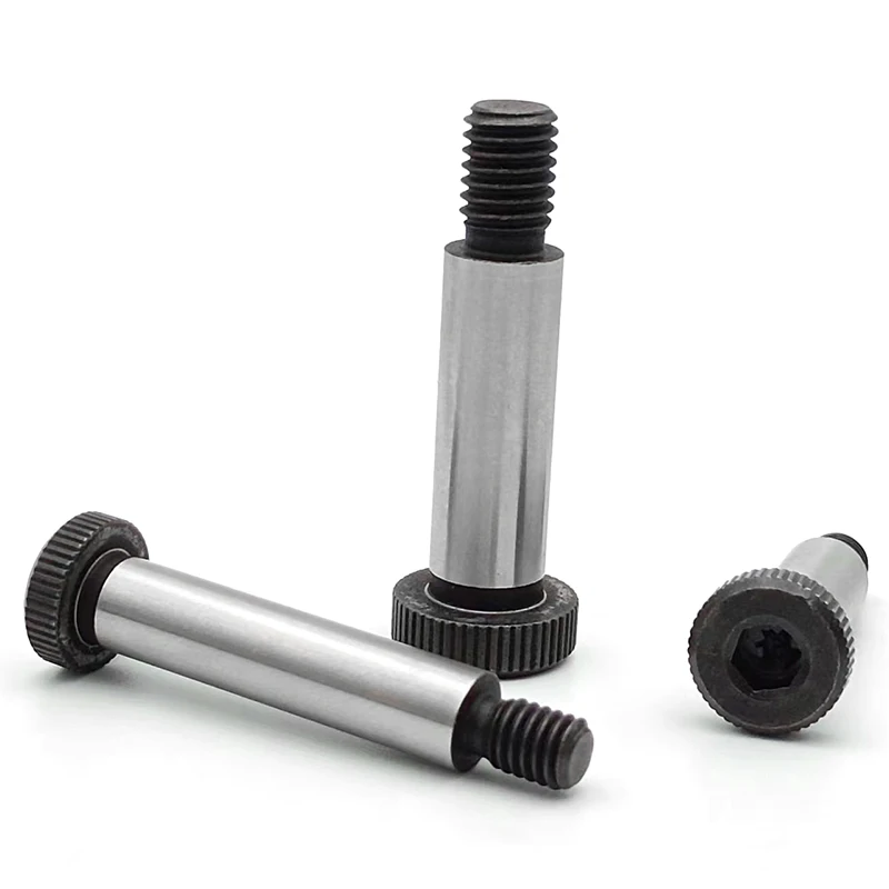 Class 9.8 28~37HRC SCM435 LMSB Knurling Head Hex Socket High Precision Stripper Screws Shoulder Bolt