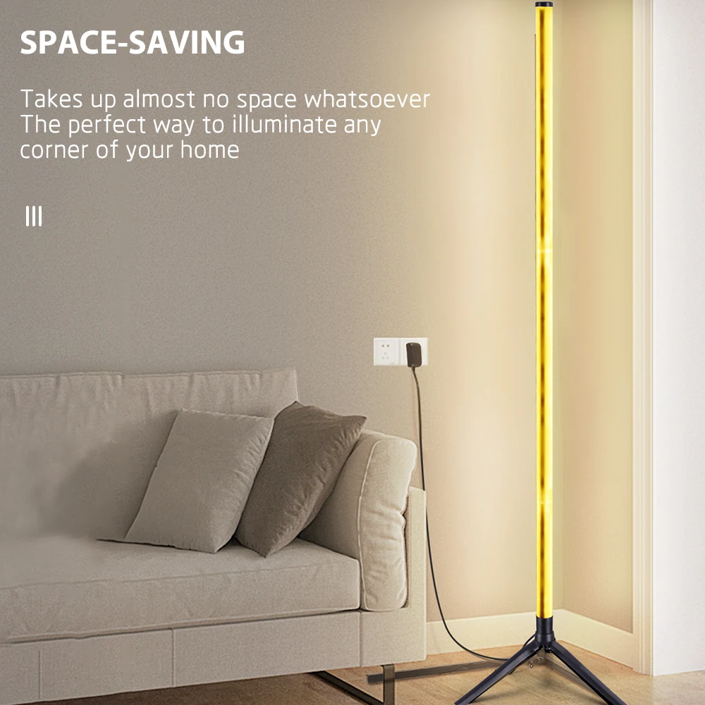 New 5w Floor Standing Lamp Nordic Modern Atmosphere Night Light Led Standing Corner Floor Lamp Rgb PC Adjustable Vertical Simple