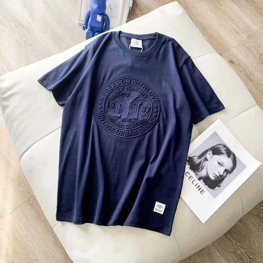 Wholesale Cheap price 3d embossed printing t shirt 100% cotton oversize heavy custom embossed t-shirts