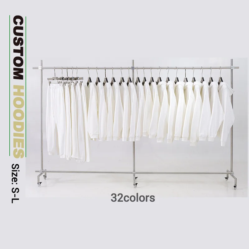 men personalised hoodies White sweatshirt pullover round neck T-shirt zipper full range of pants suit trendy brand