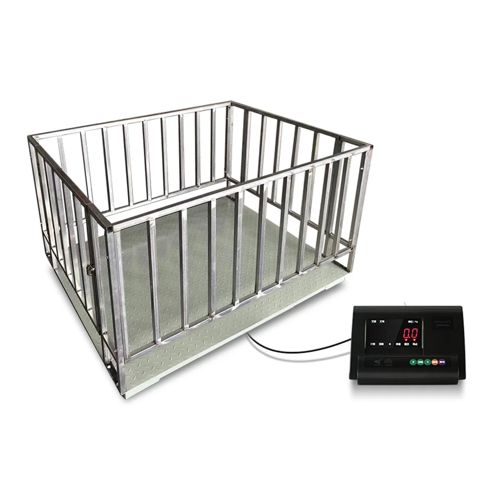 3T weight scale animal with indicator cattle livestock weighing scales cage