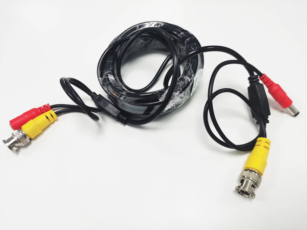 ALL Copper BNC + DC 2in1 Surveillance CCTV CAMERA Cables Video+Power HD AHD Security Wire Extended Line