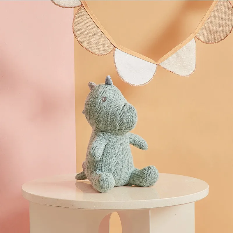 High Quality Super Soft knitting Bunny Stuffed Animal plush Toy Handmade Knit Doll