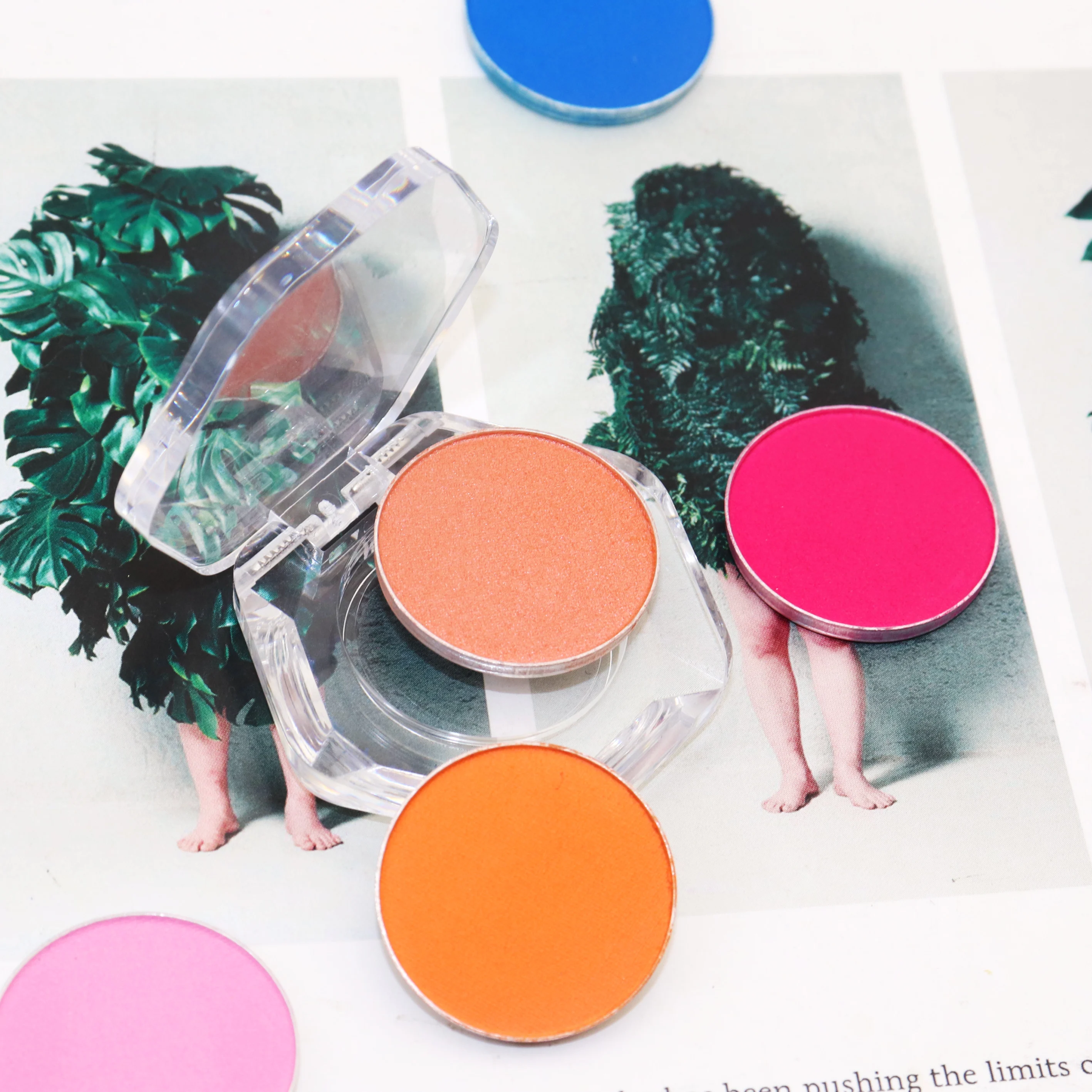 Wholesale Cruelty Free DIY Private Label Makeup Bright Eyeshadow Matte Shimmer Glitter Single Eyeshadow