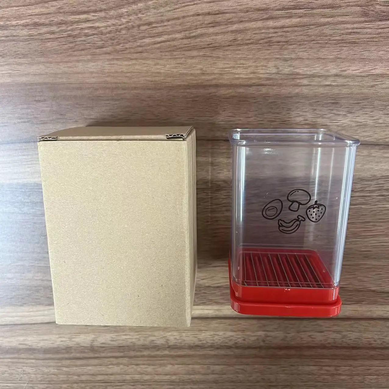 New Plastic Manual Fruit And Vegetable Speed Slicer Cup Cutter Multifunctional With Push Plate Stainless Steel Blade For Kitchen