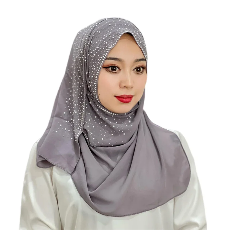 Viscose Premium Hot Stamping Styles magnite for satin silk muslim wedding dress with hijab  magnet pin rop islam
