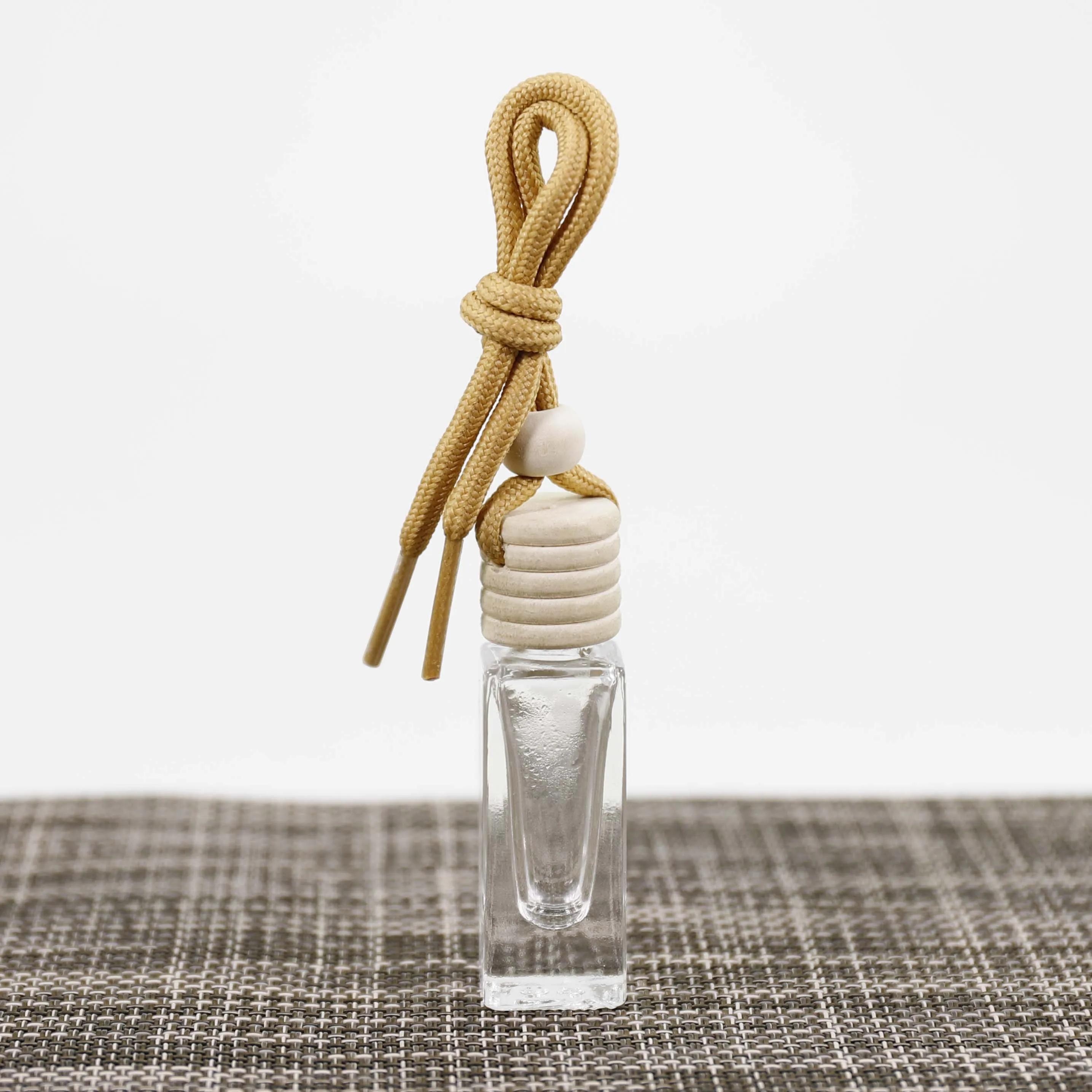 Aroma Diffuser 6ml fragrance bottle diffuser glass car air freshener hanging perfume bottle with wooden