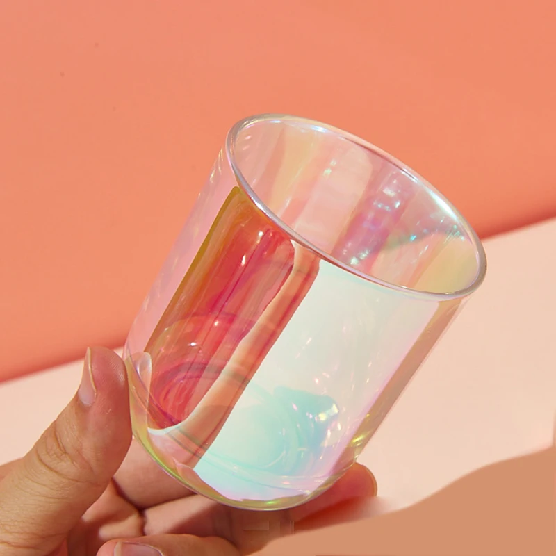 Luxury Holographic Empty Candle Jar Container 6oz 10oz Private Label Brand