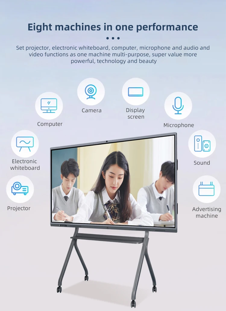 4k ЖК-дисплей смарт-борд интерактивная панель цифровая смарт-интерактивная доска для школы