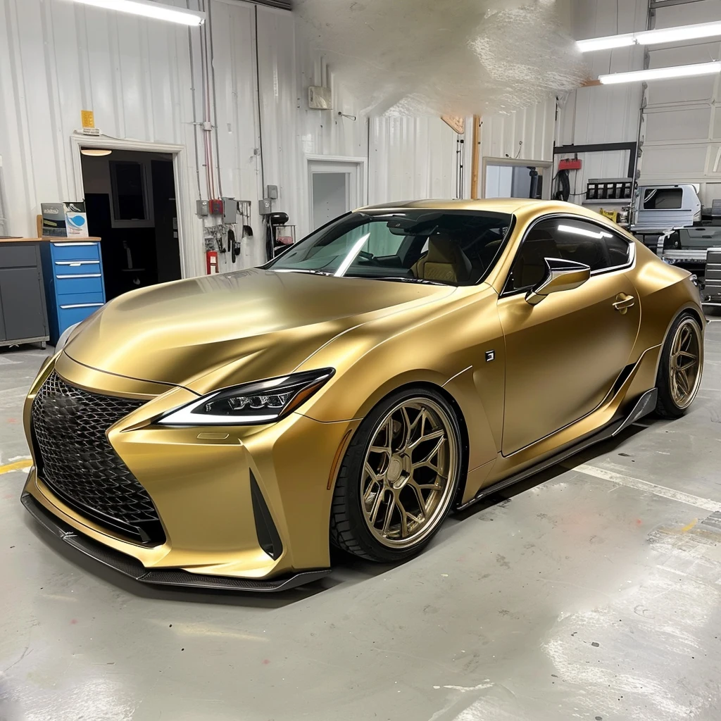 Midnight Gold Gloss Paint Metallic Self Adhesive Car Wrap Vinyl Exterior Accessories Wrapper vinyl for car vinyl wrap wholesale