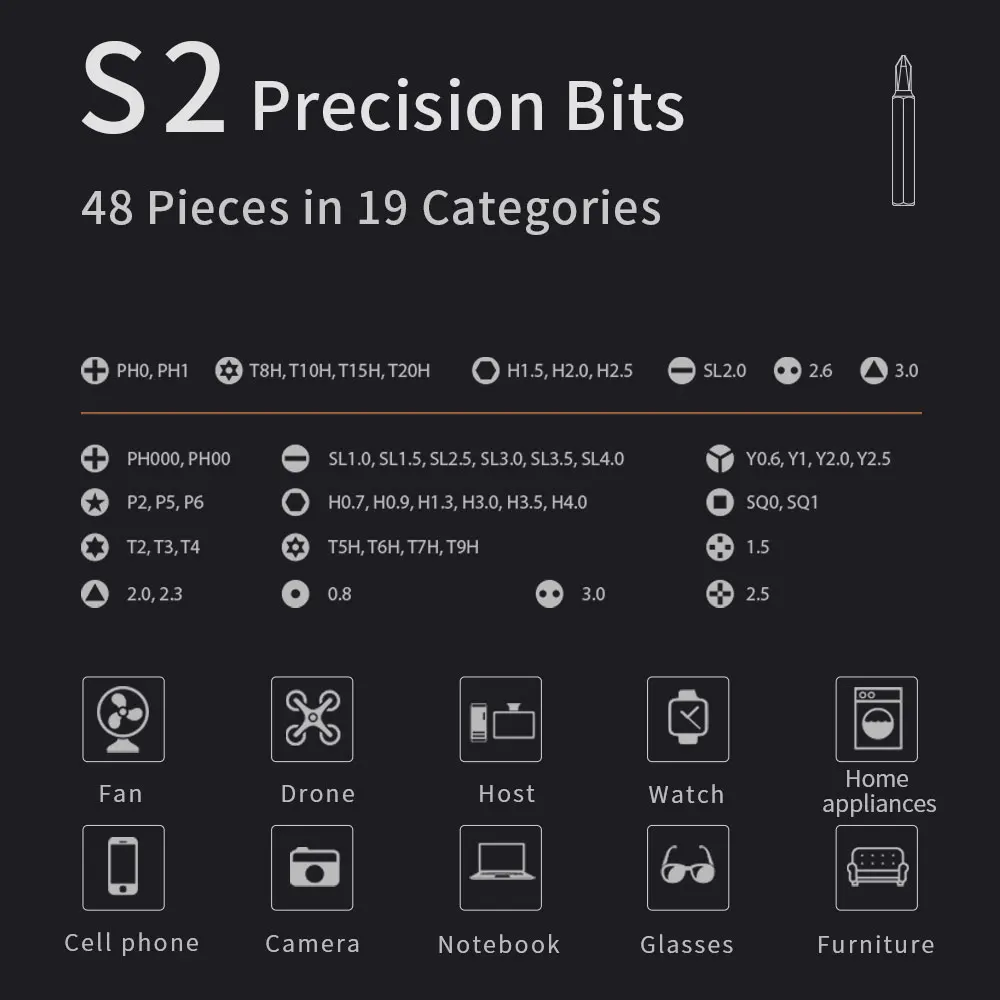 3.7V Rechargeable Battery Power Screw Drivers 51 in 1 Precision Electric Cordless Screwdriver Set Drill Electric Screwdriver Set