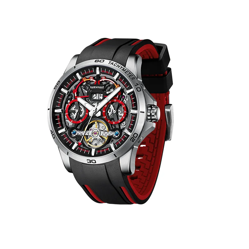 Водонепроницаемые мужские часы с турбийоном