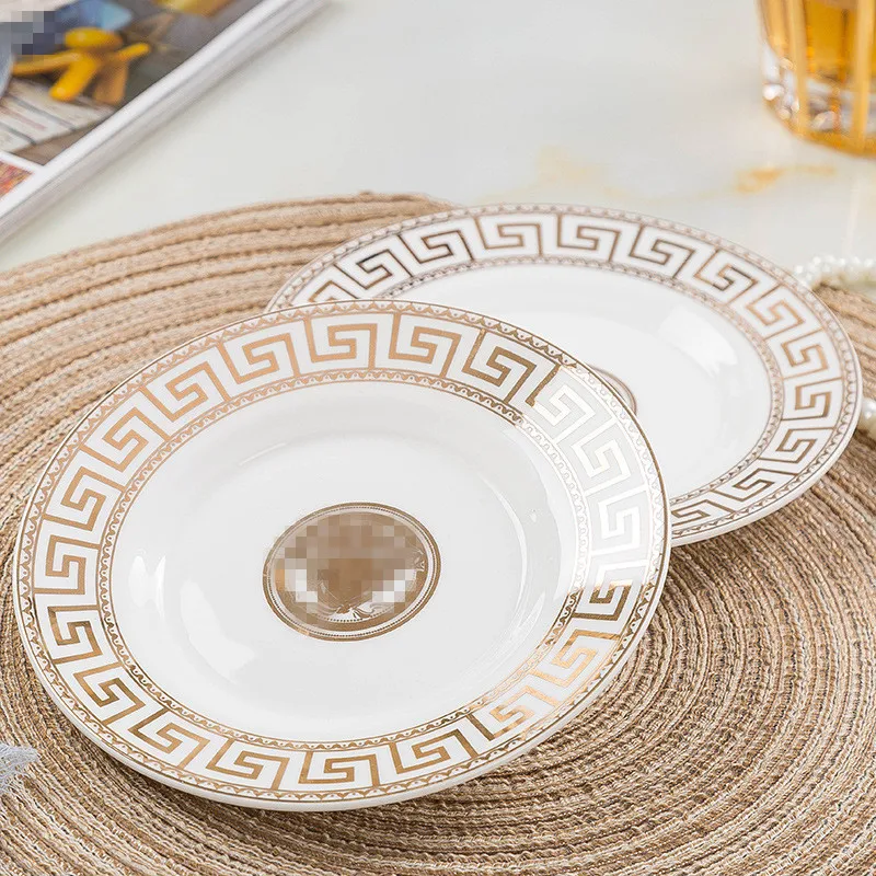Factory 60PCS Luxury Fine Bone China Versac Dinner Tableware Set
