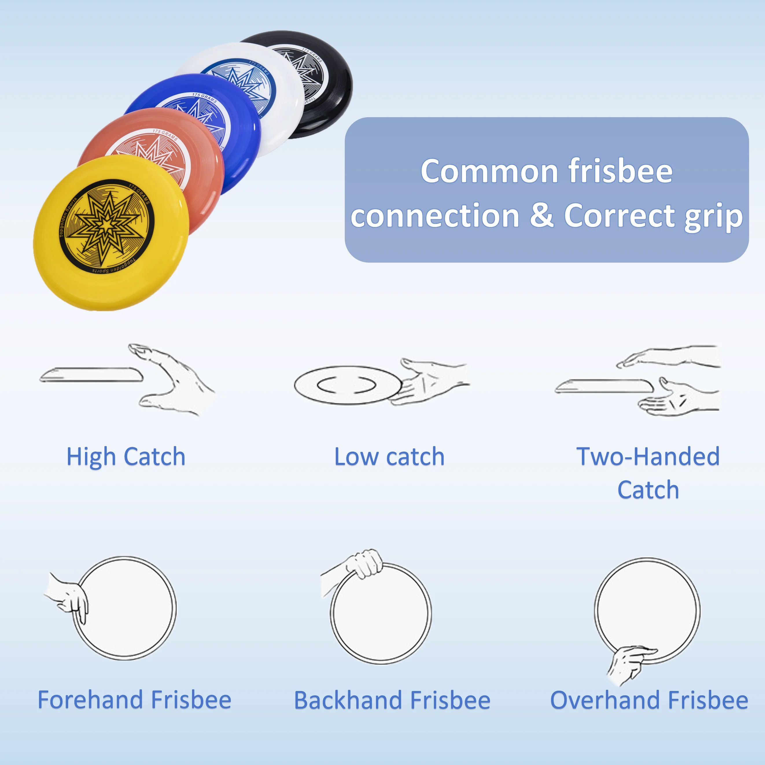 Wholesale Factory Custom Logo PE Frisbeed Flying Disc 175g Ultimate Frisbeed For Adult Game