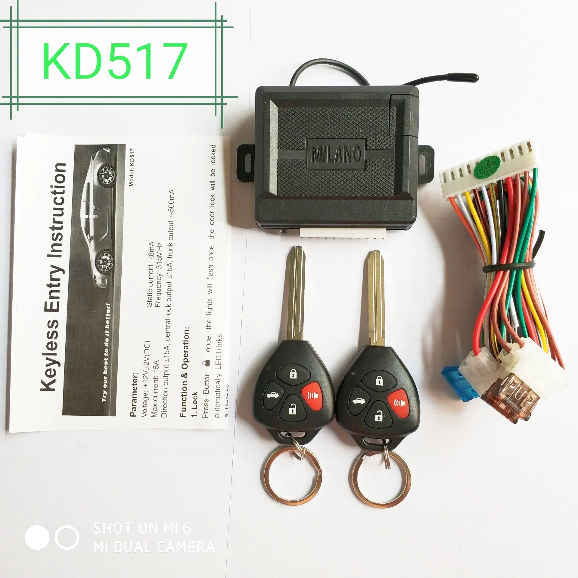 HOT SELLING CAR KEYLESS ENTRY SYSTEM  KD517 KEY TRUNK RELEASE WITH GOOD QUALITY ROYAL BEMAZ MASTER CYCLONE STEELMATE KFOX PREMIE