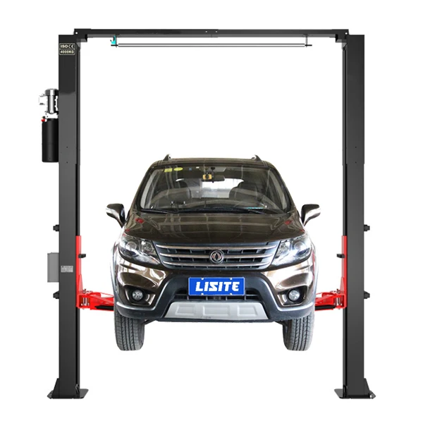 Best sale 4 ton Clear Floor  two post gantry car lift electric unlock release CE guaranteed