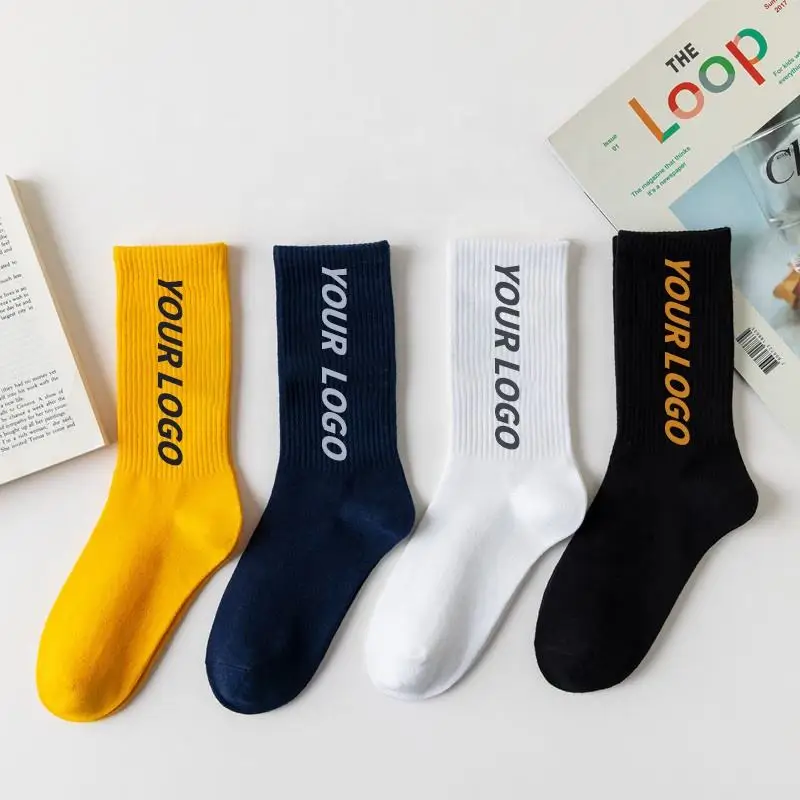 Оптовая продажа мужские и женские хлопковые жаккардовые носки