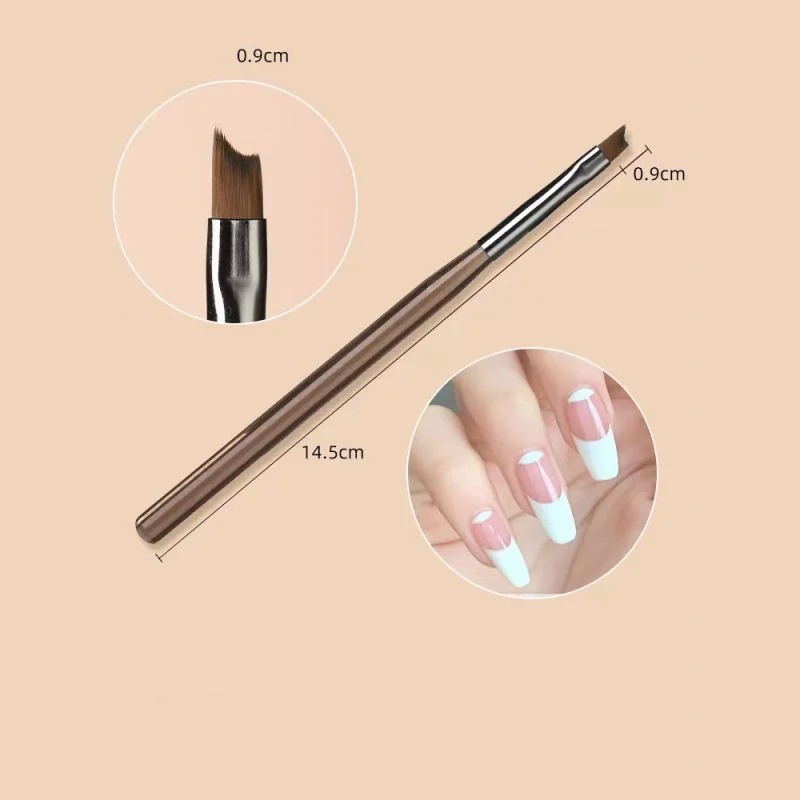 Best-selling nail special brush set high quality fiber hair light therapy drawing line brush acrylic brush rod nail tools