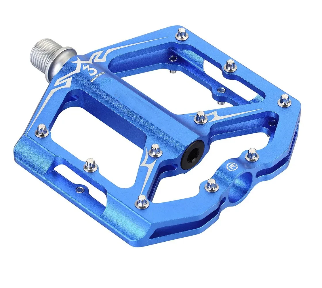 Wide Bike Pedal Universal DU Dust-Proof Nails Sealed Bearing Aluminum Alloy Bicycle Pedal