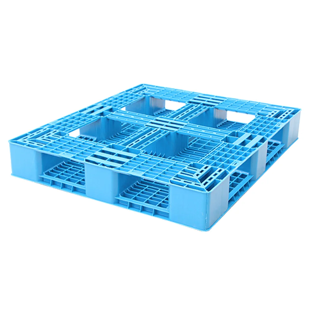 LINKIND 1300x1100x150mm Six Runners Heavy duty Flat Top Deck Single Face 100% Virgin HDPE Used Plastic Pallet