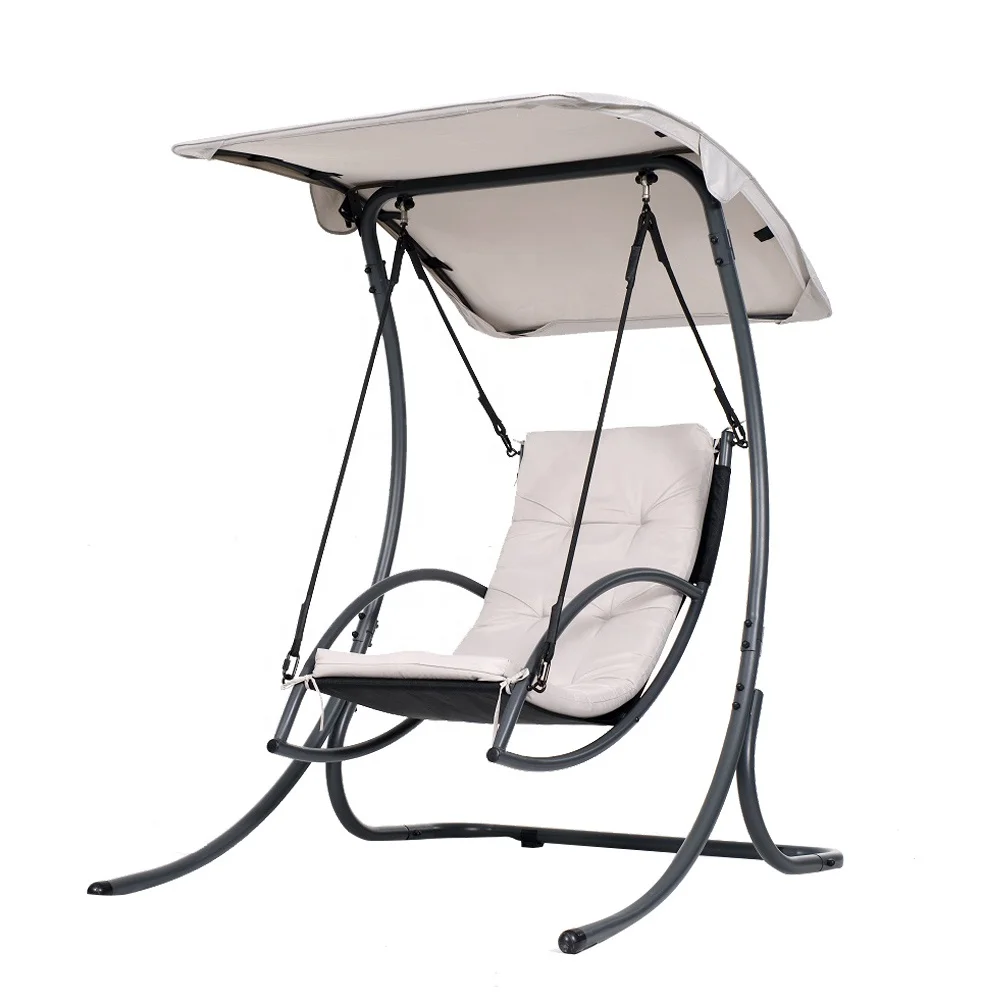 
Garden Leisure steel single hanging chair covered patio swings 