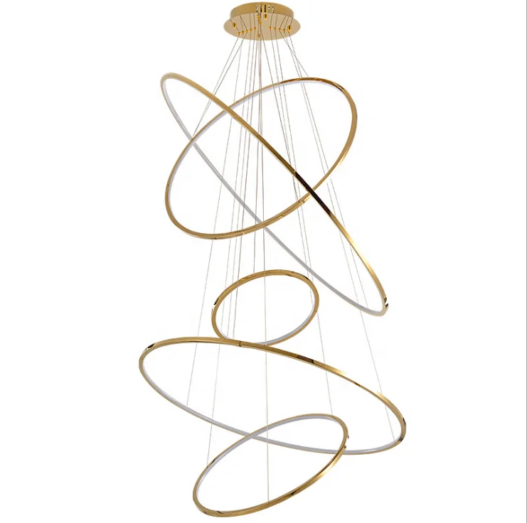 ETL cETL Approved Art Lighting Chrome Stainless Steel Pendant Contemporary Led Lights Home Chandelier Modern for Decorations