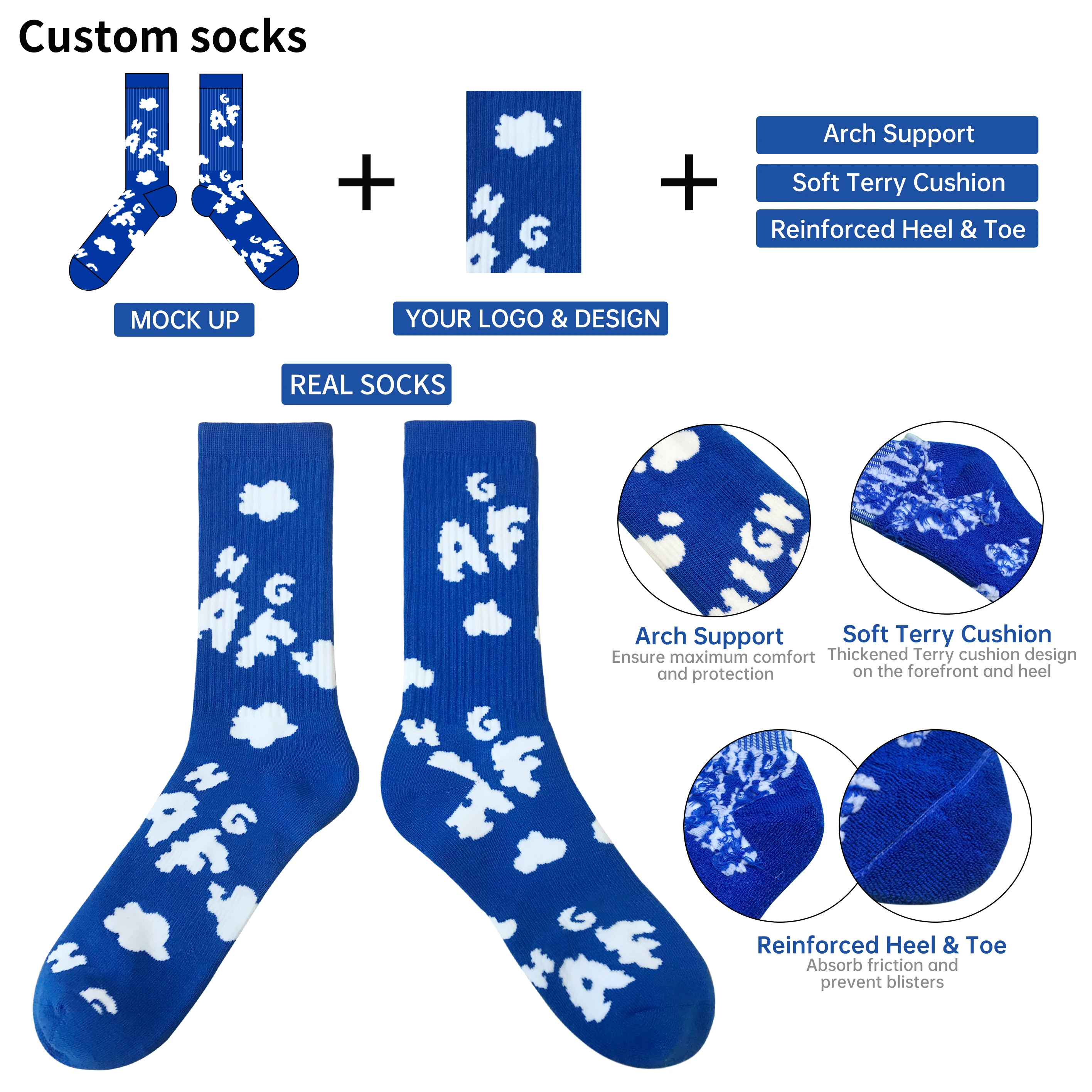 high quality best sale fruit socks manufacture self design fun casual socks fruit free mock-up