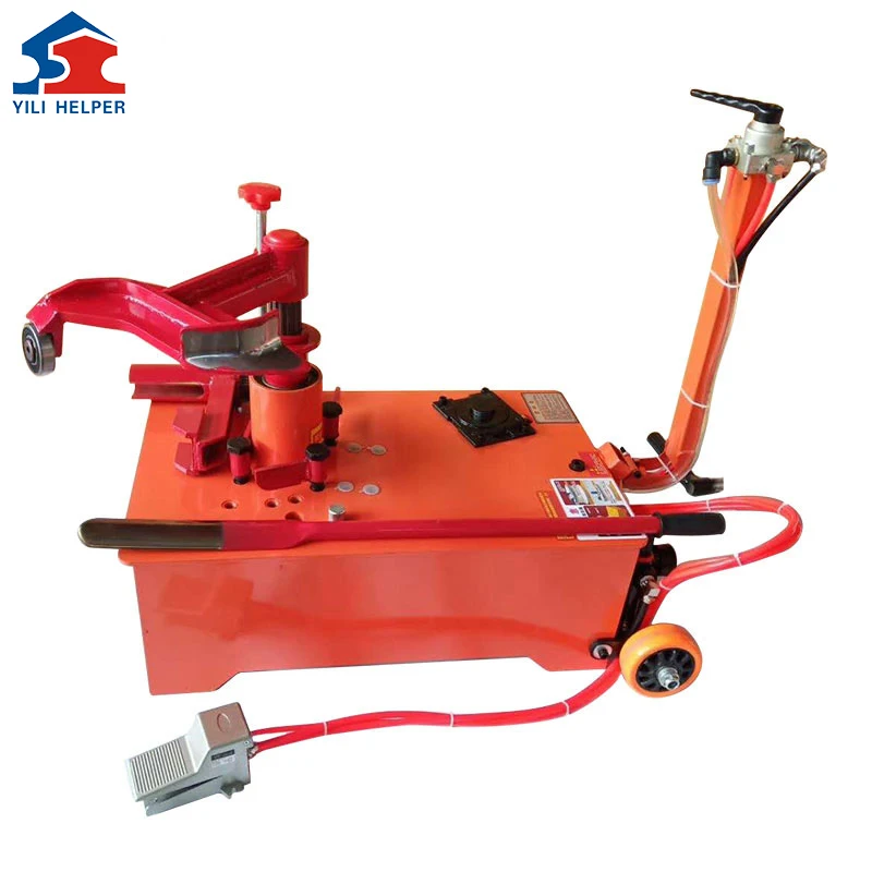Portable mobile tire changer pneumatic single cylinders tyre changer