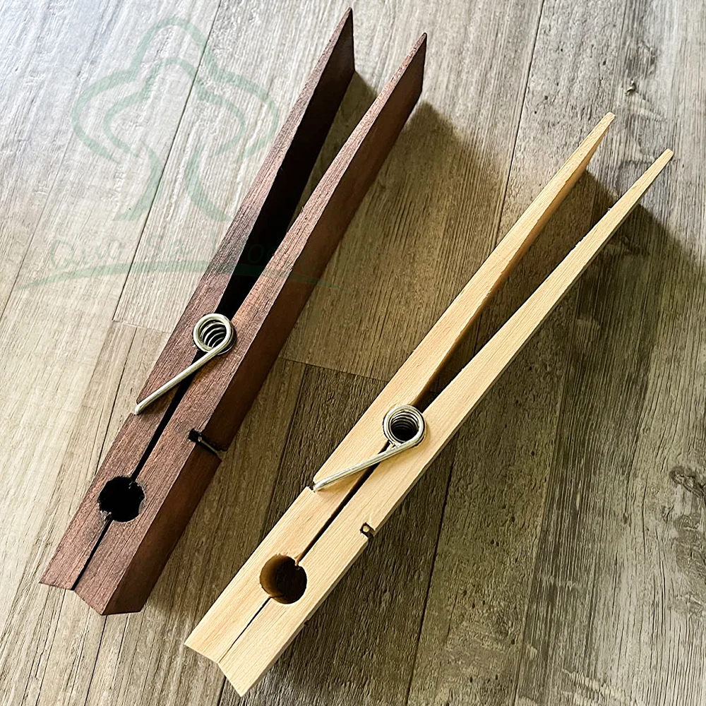 Jumbo Clothespin Bathroom Towel Holder Rustic Farmhouse Wooden Towel Racks for Bathroom Laundry Decor