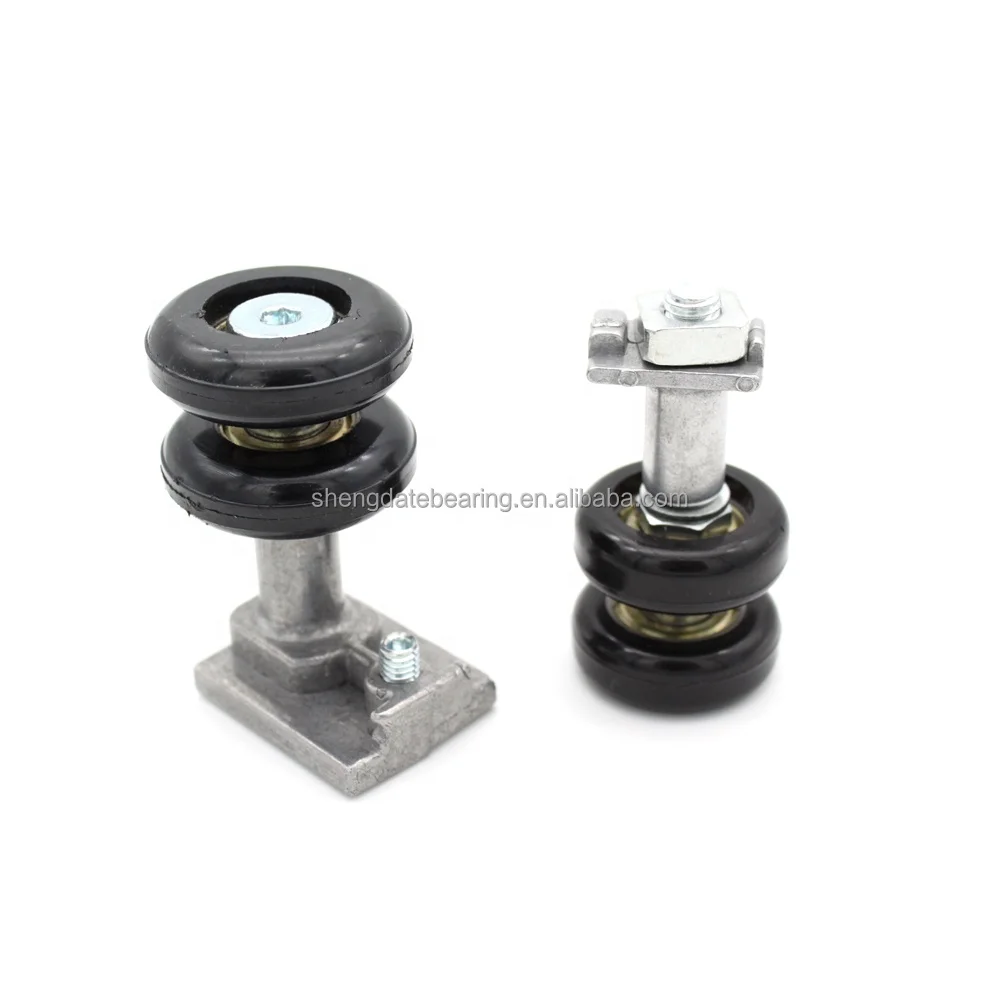 608zz coated ball bearing rollers Nylon pulley sliding glass balcony wheels