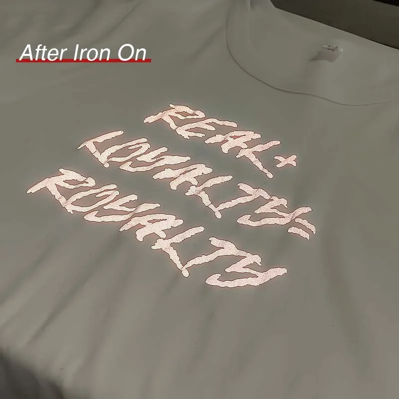 Wholesale High Quality Custom Iron On Film Cold Peel Reflective Heat Transfer Vinyl Roll For Clothing