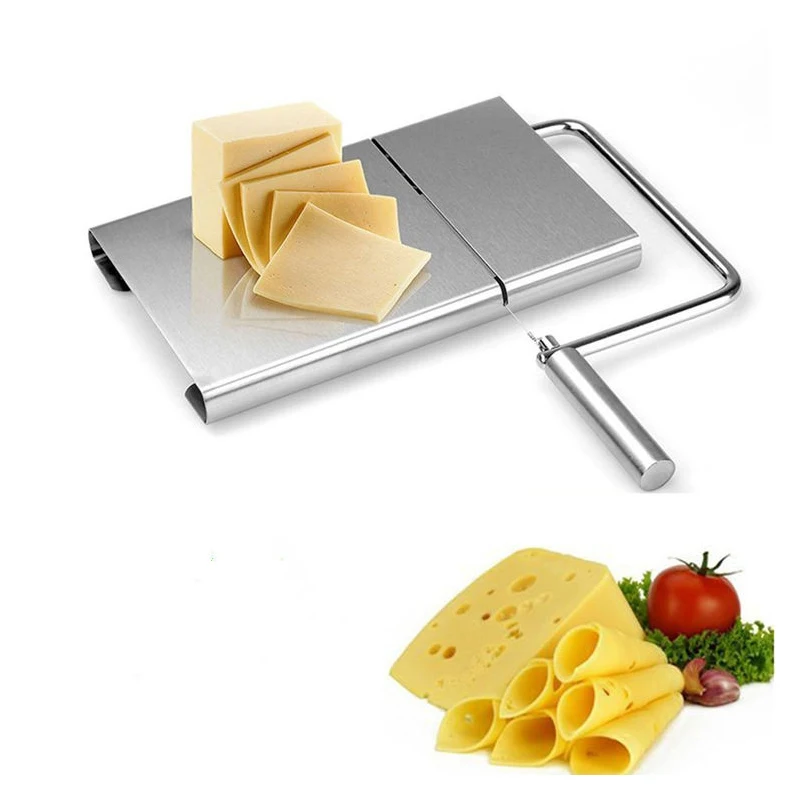 Cheese Gadgets Stainless Steel Kitchen Tool Board Chocolate Grater Wire Cheese Slicer Butter Cutter