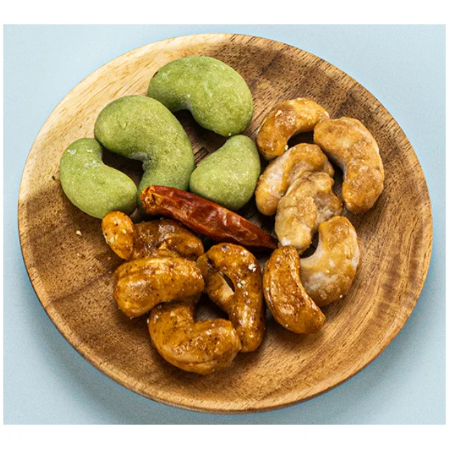 Machine Cashew Roasting Machine Screw Nut Roaster 3 Flavours Mix Caramel Wasabi Tomyum Nut Artificial  Dried Wholesale Shelling