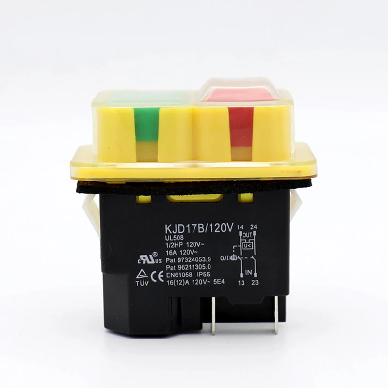 IP55 Power failure undervoltage protection waterproof electromagnetic switch emergency stop button switch