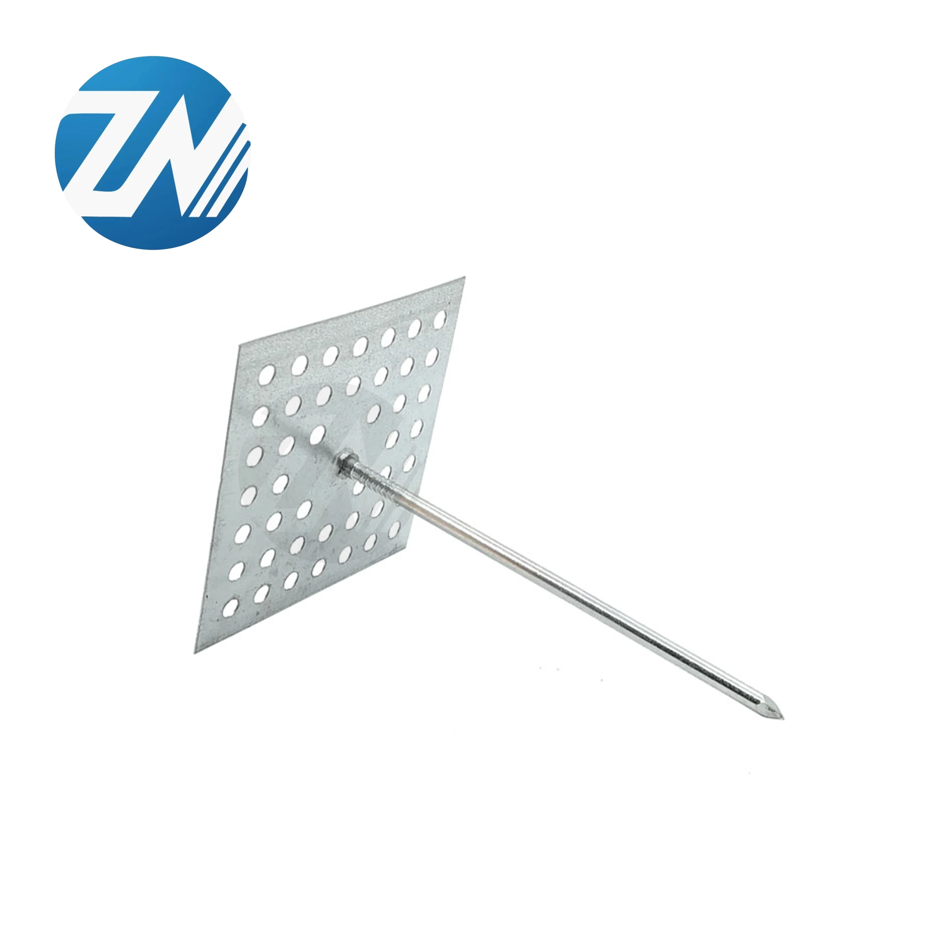 China Factories Customizable Size Logo 2024 New Ducting Galvanized iron Insulation Nails Checkered PE Plastic Outer Wall Use