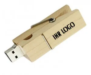 Wooden Clip USB Flash Drive  8GB 16GB Wholesale Gift Pen drive 32GB 64GB 3.0 USB Memory stick 1GB 2GB Wood Peg Thumb Drive