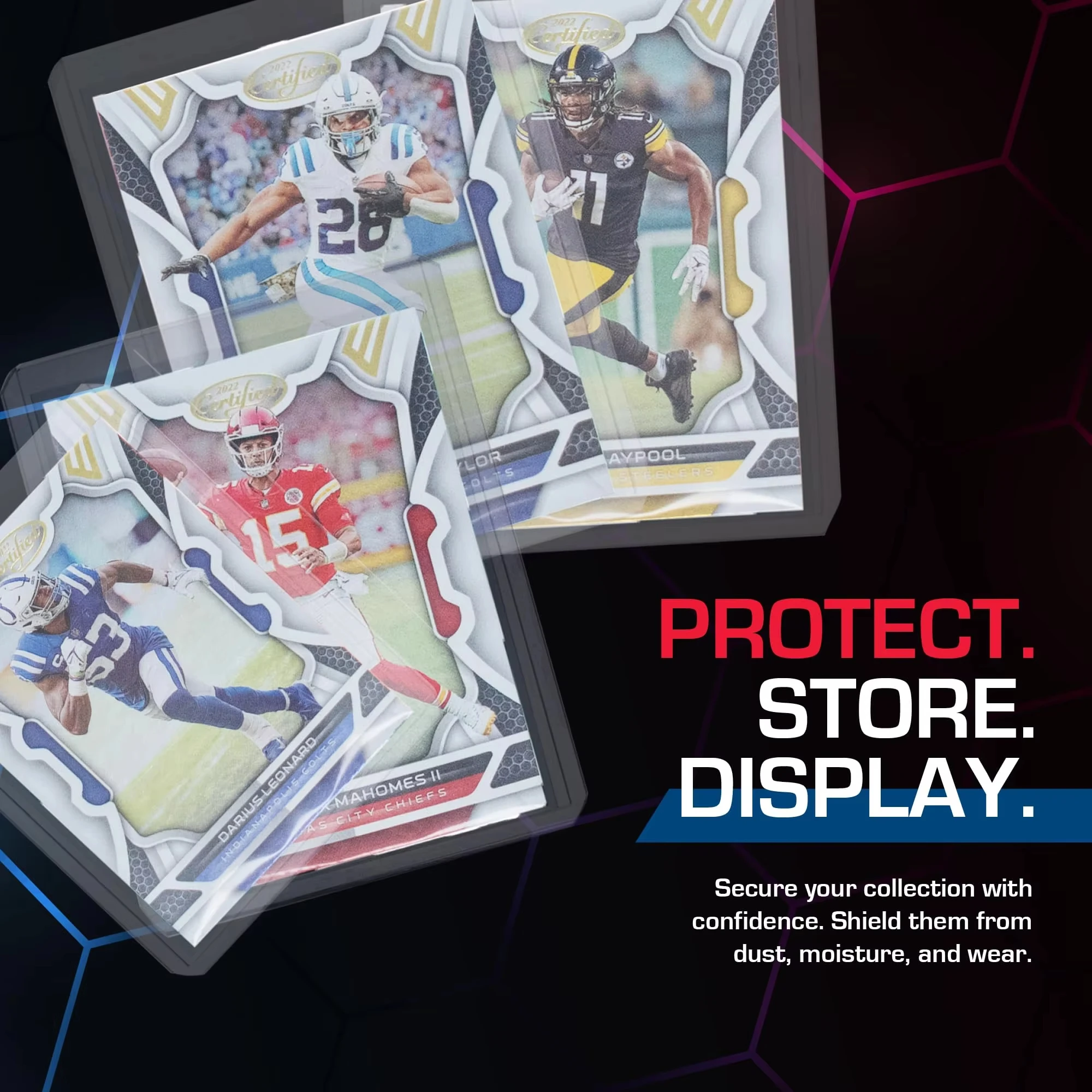 35PT 3 X 4 Top Loader Card Holder for Baseball, Football, Basketball, Hockey, Single Sports MTG Pokemon Trading Cards Top Loads
