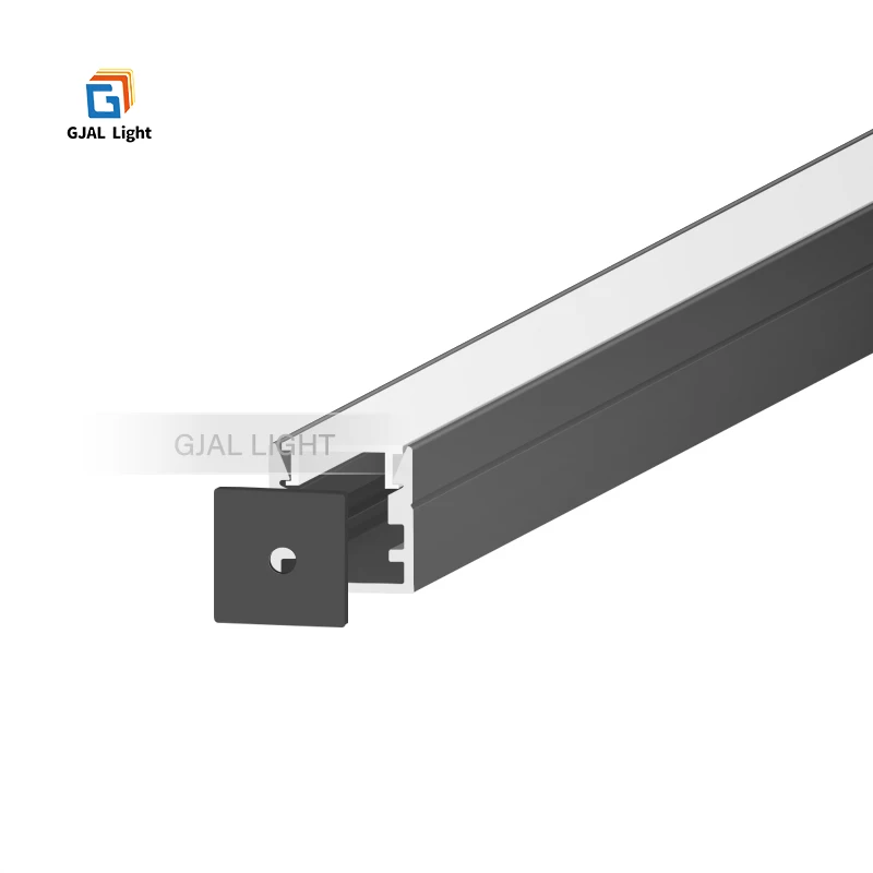 TX037 10*10mm alu led profile for led cabinet corner cheap price PC cover aluminum led channel