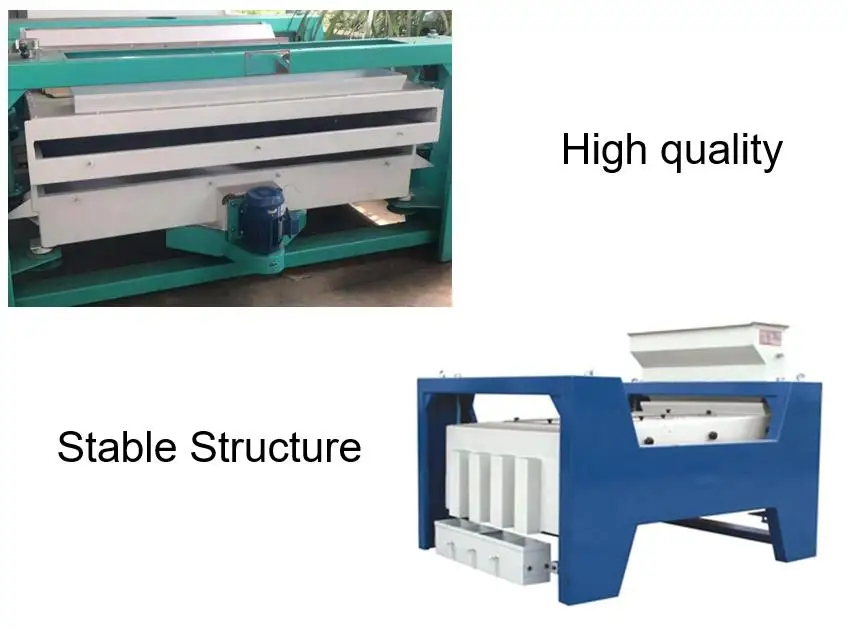 grain vibrating cleaning sieve machine paddy