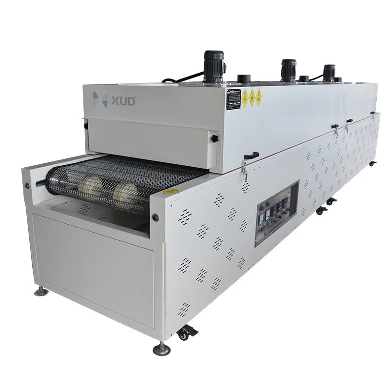 High quality 200 degree heat treatment hardware electronic conveyor belt oven tunnel furnace