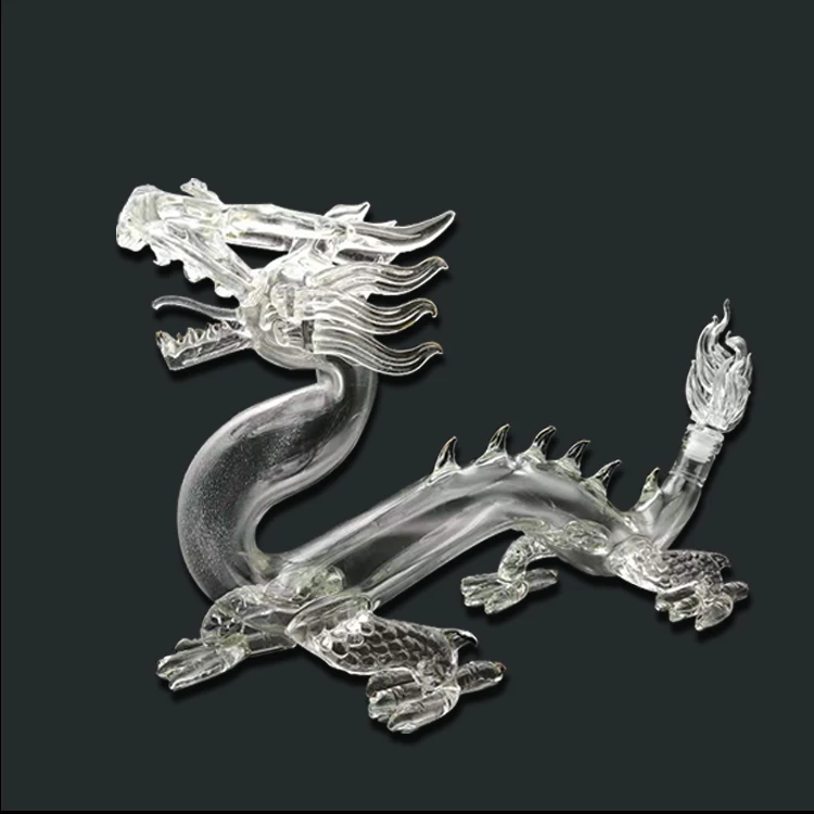 Handmade Blown Borosilicate creative animal dragon-shaped wine decanter bottle