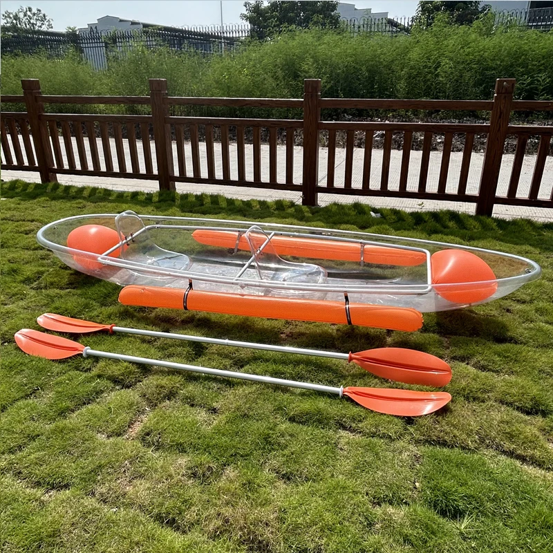 Factory Wholesale Invisible Invisible Canoe PC Transparent Boat kayak Water multiplayer transparent boat