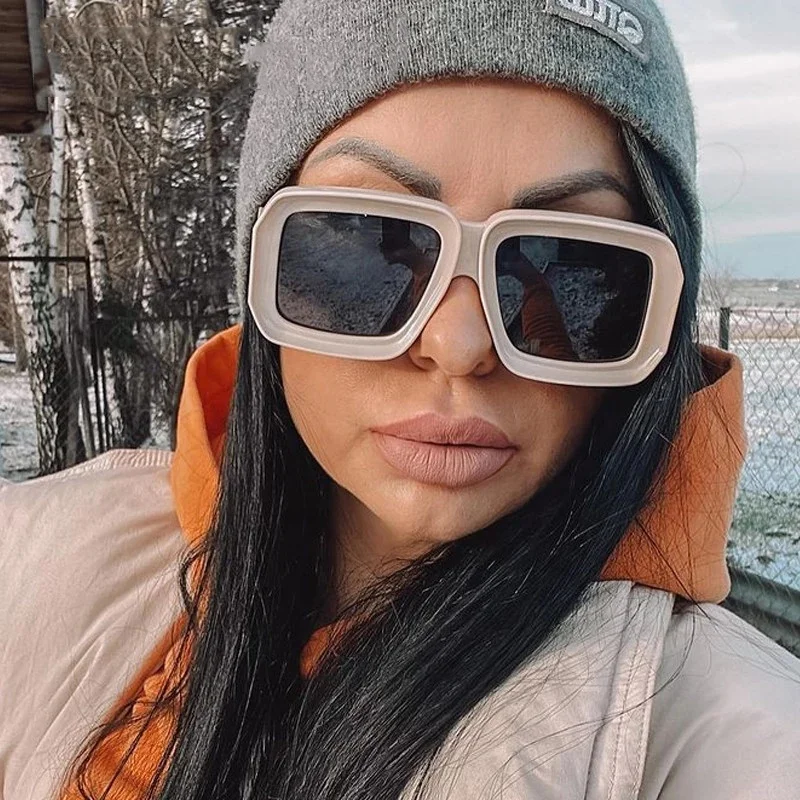 3960/M362 New Brand Designer Vintage Wide Leg Women Shades Retro Square Sunglasses For Men 2022