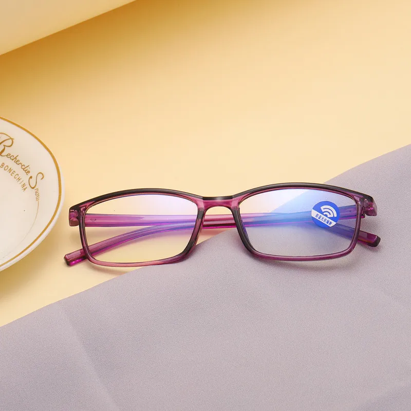 8018 Cheap Anti Blue Light Wholesale Bulk Sale Plastic Frame Unisex Magnetic TR90 Men Women Myopic Glasses Nearsighted Glasses