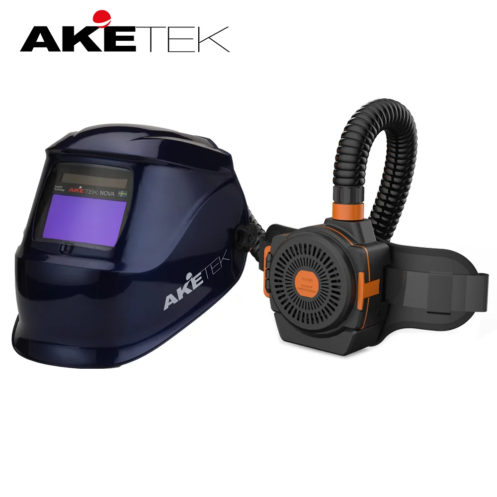 High quality Powered air purifying welder face guard welding Helmet with air fed filter ventilation
