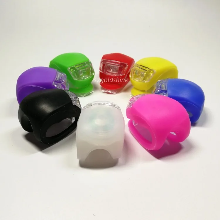 Silicone Safety Warning Light 3 Modes Bicycle Lights Helmet LED Flash light